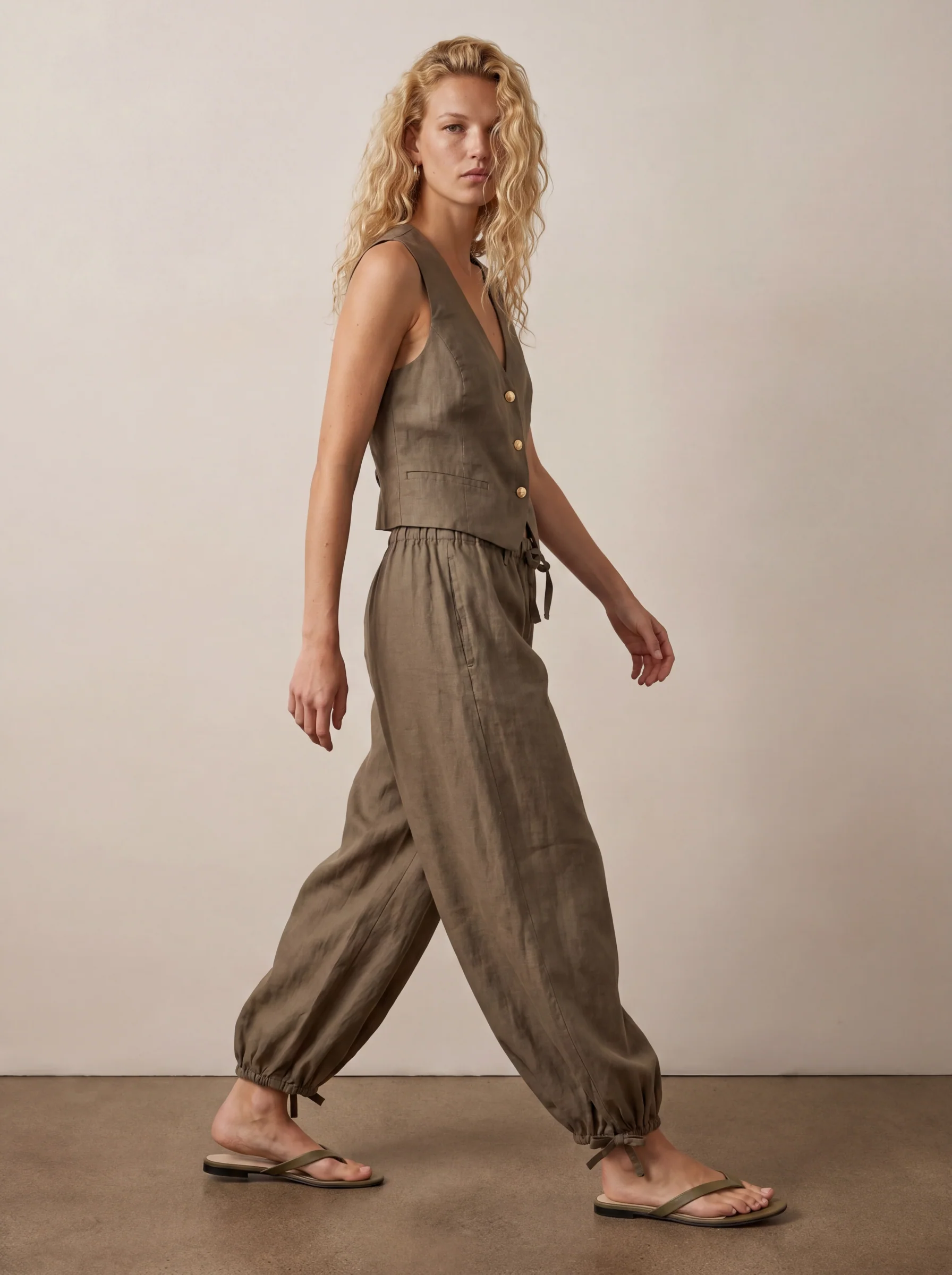 Aladdin linen pants - Image 3