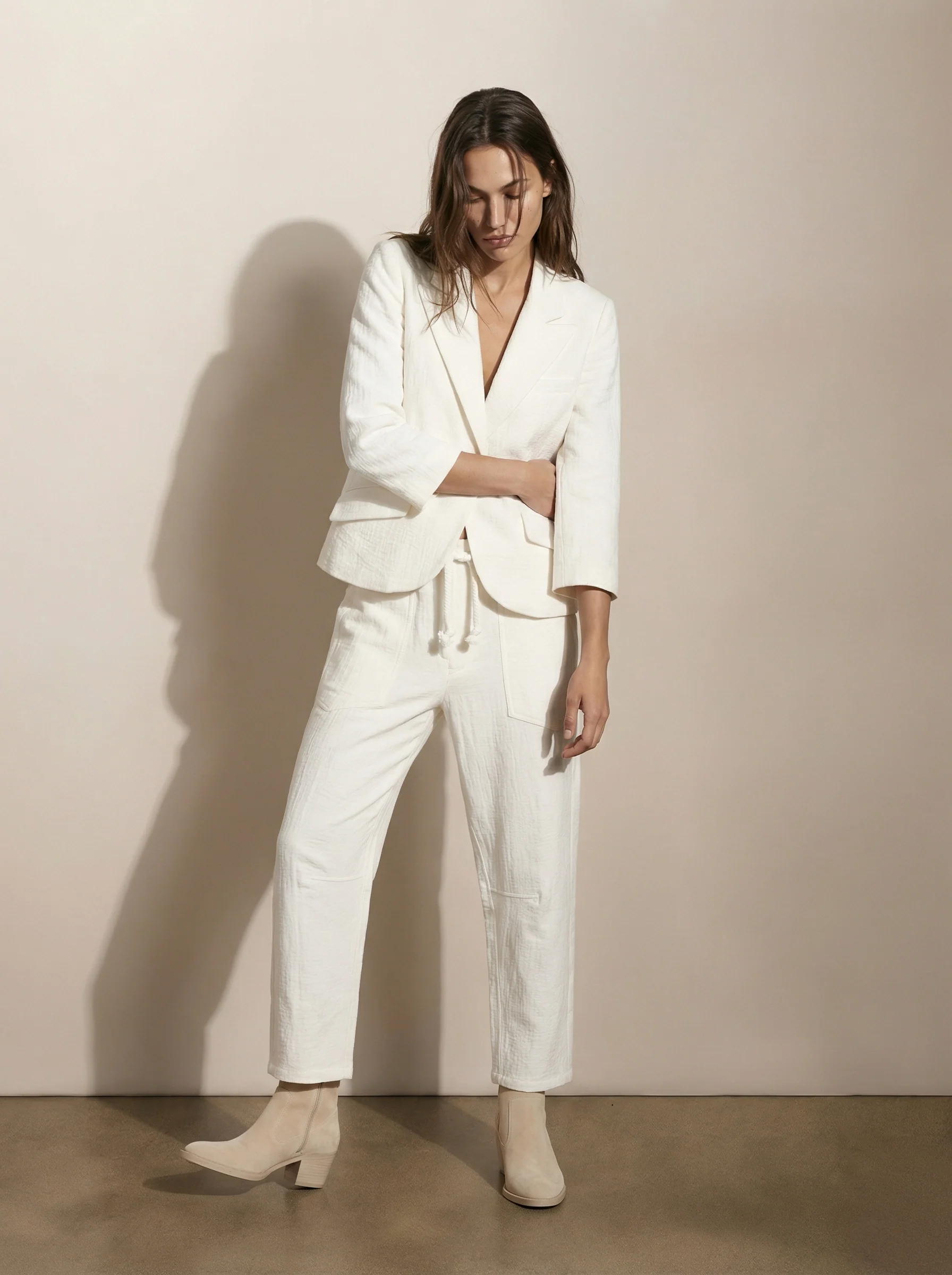 Barrel pants with drawstring belt - Image 3