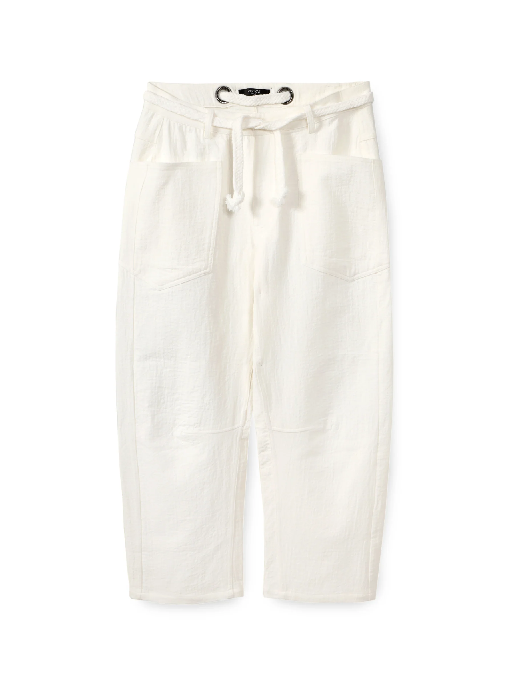 Barrel pants with drawstring belt - Image 4