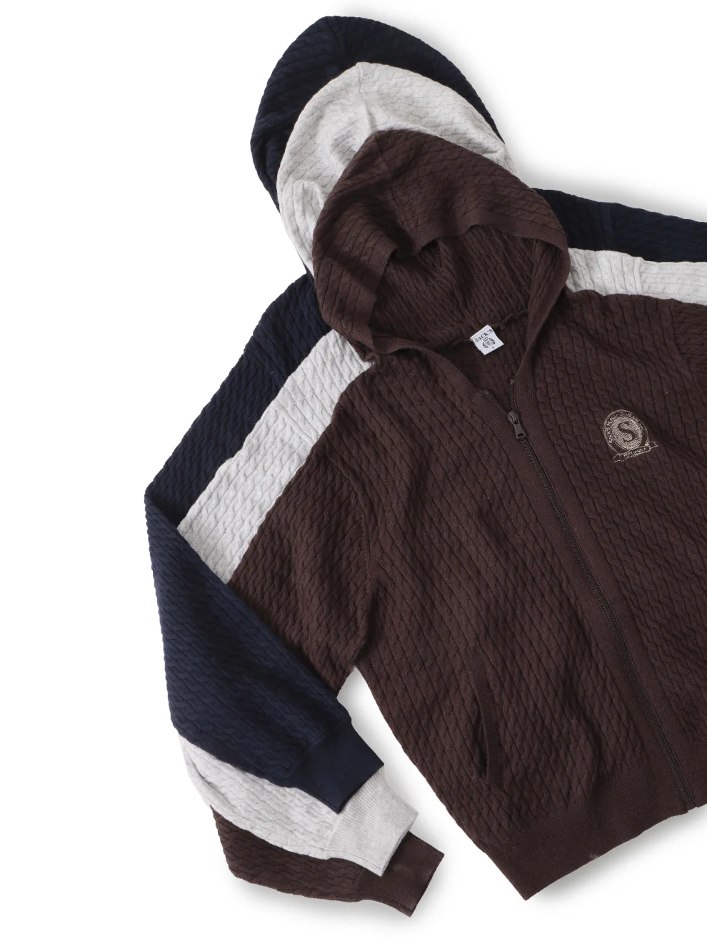 Braided knit hoodie - Image 3