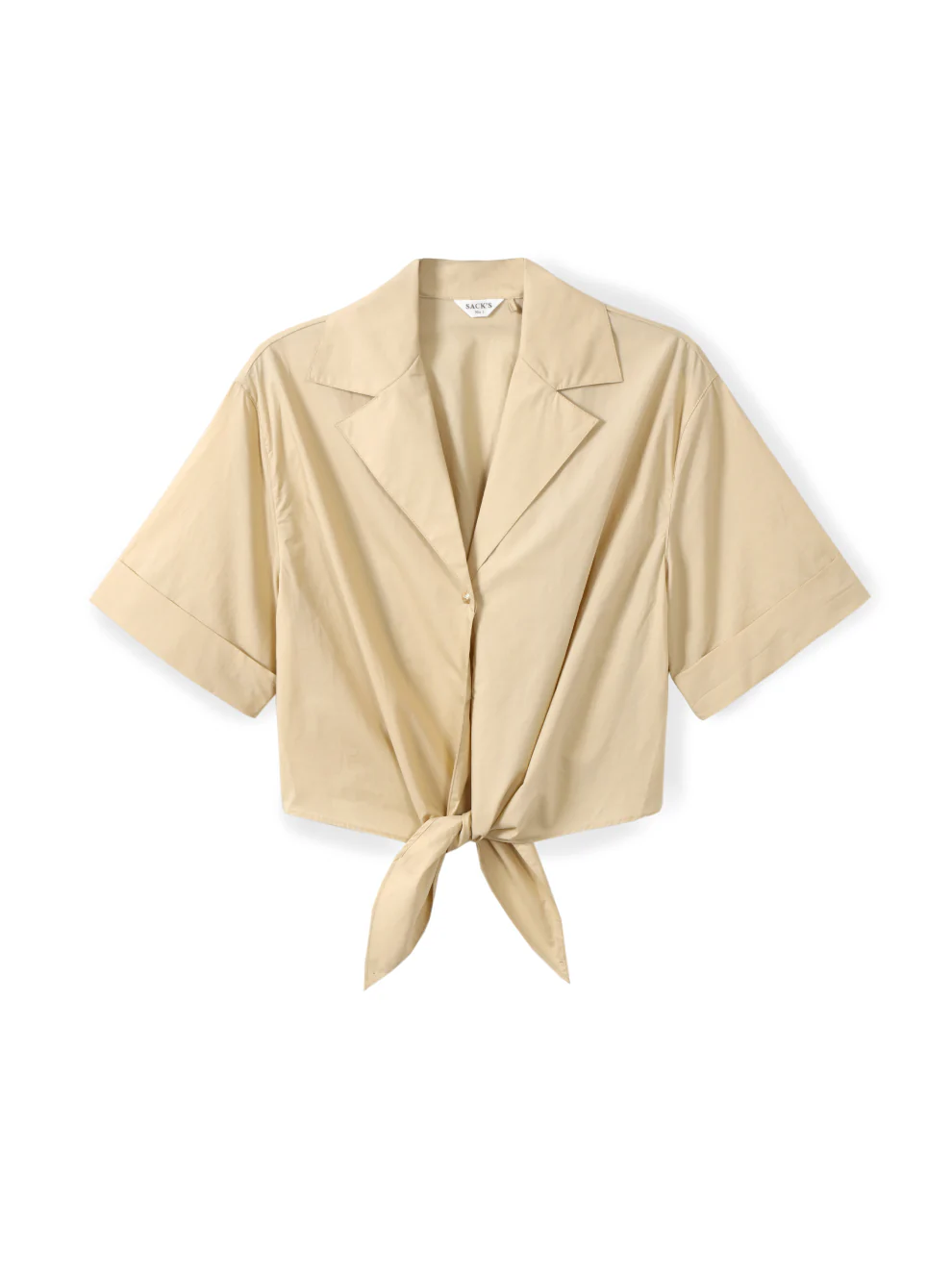 Button-down shirt with front tie - Image 4