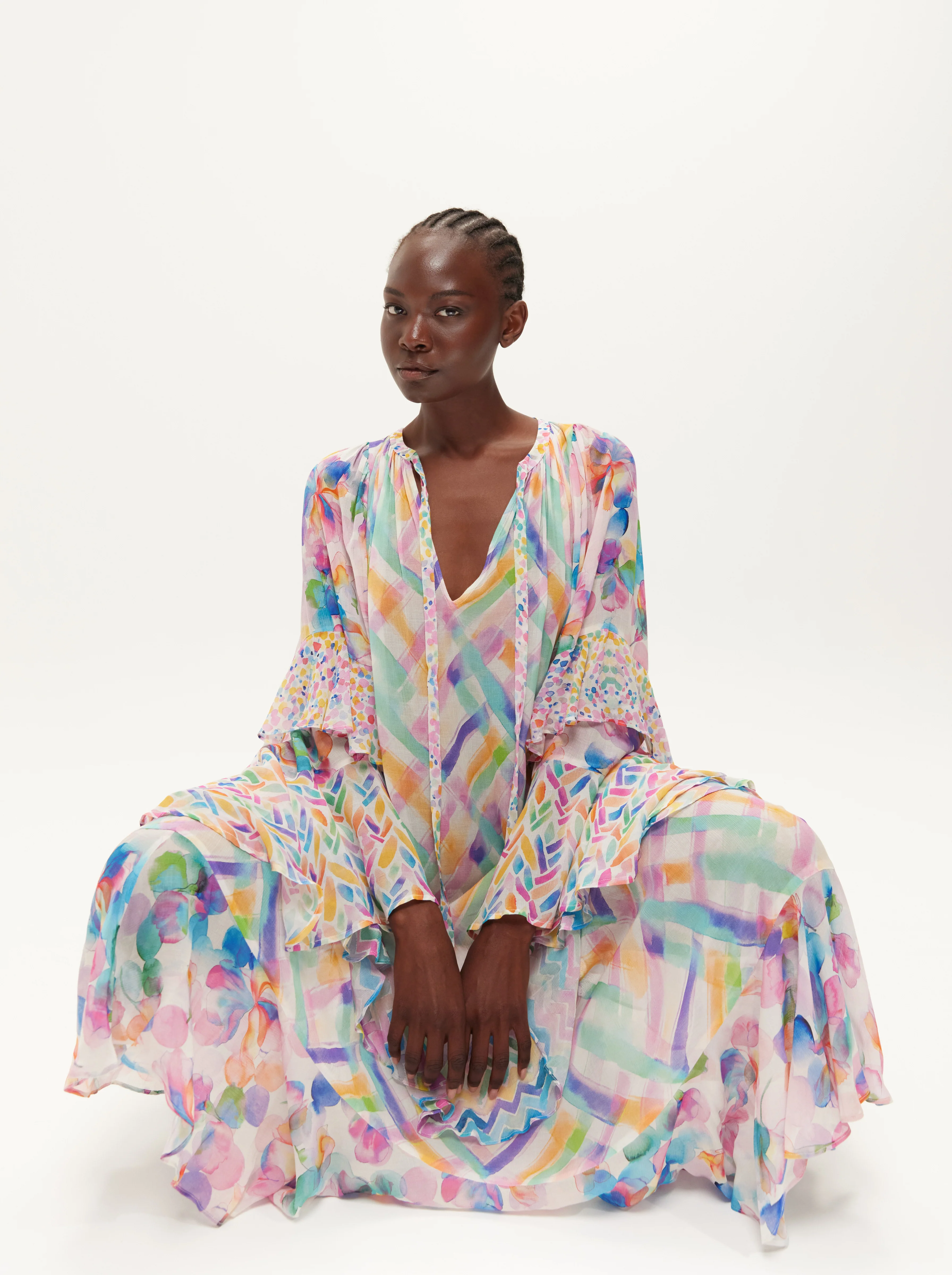 Calla Tiered Ruffled Dress - Image 5