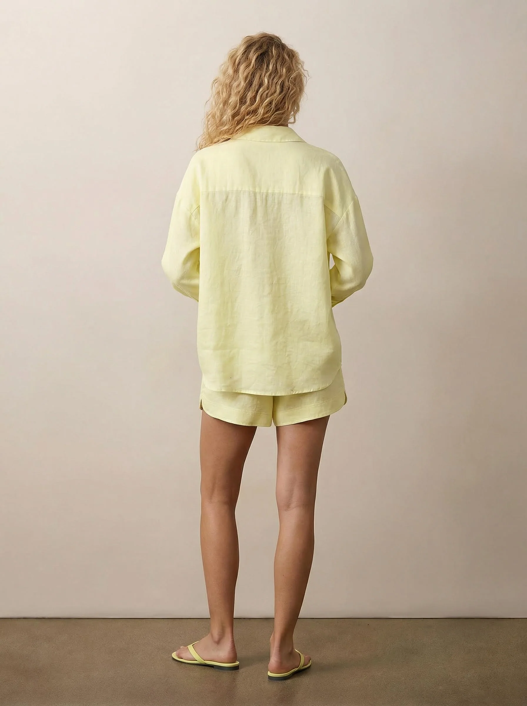 Classic button-down linen shirt - Image 3