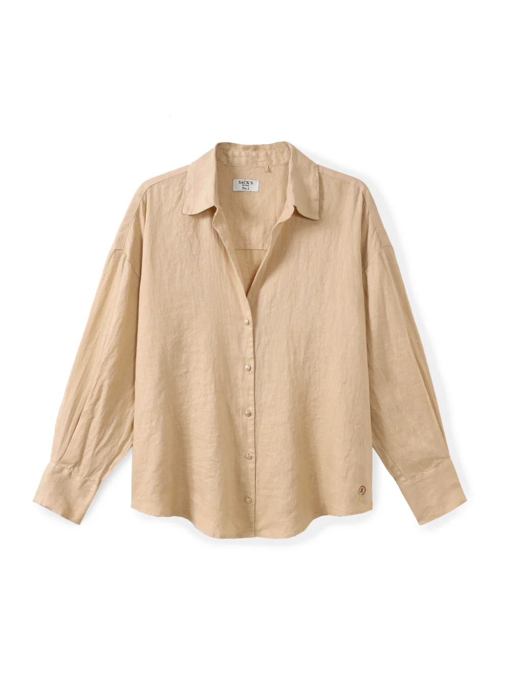 Classic button-down linen shirt - Image 4