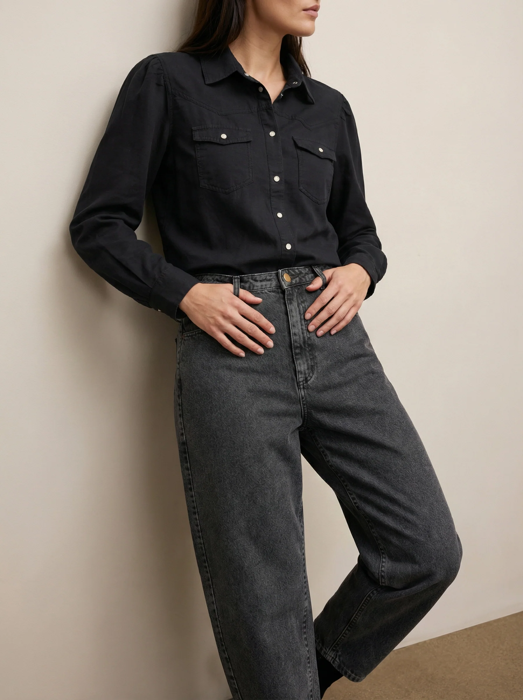 Cottton pants Barrel cut