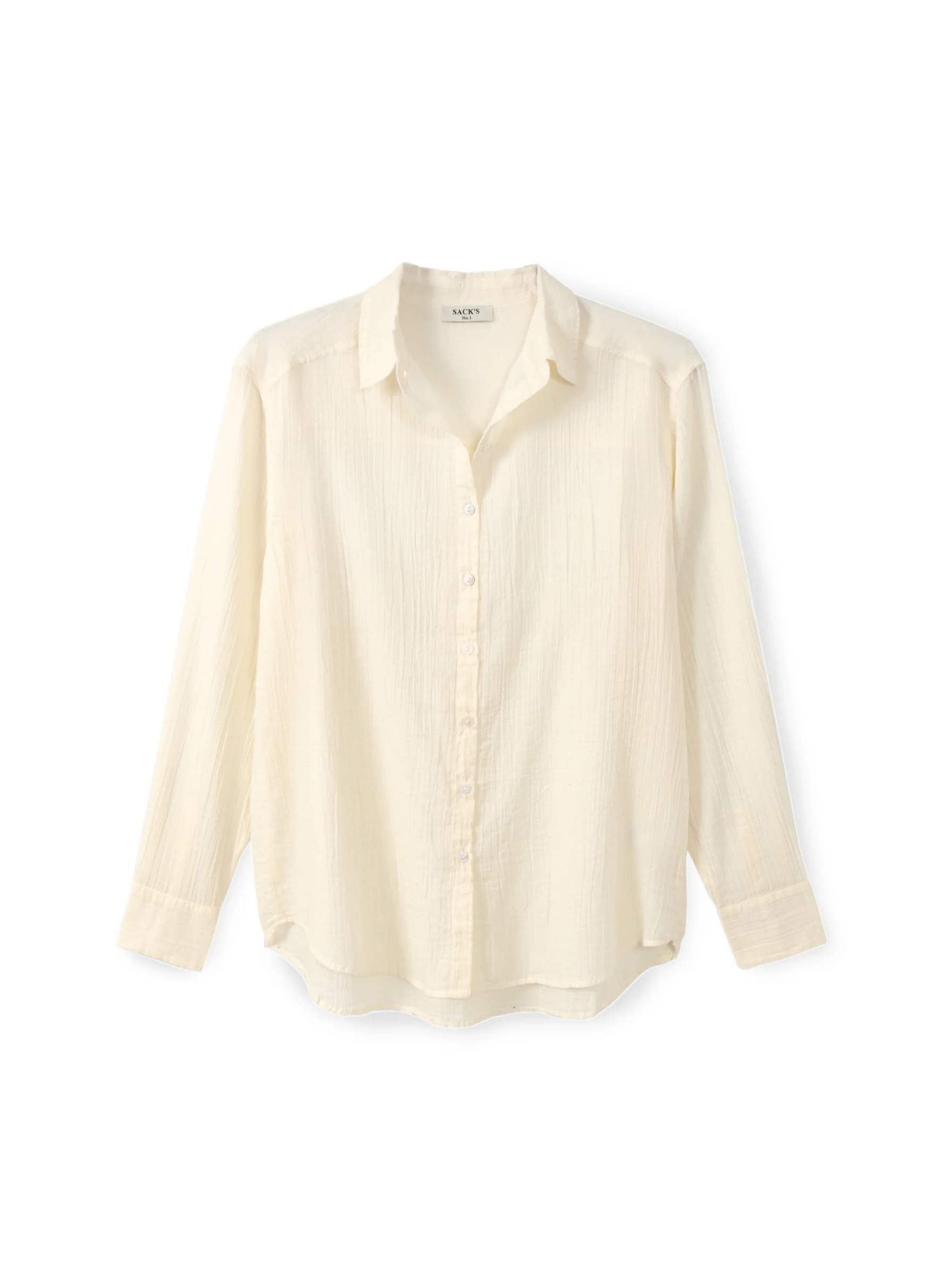 Crinkle button-down shirt - Image 5
