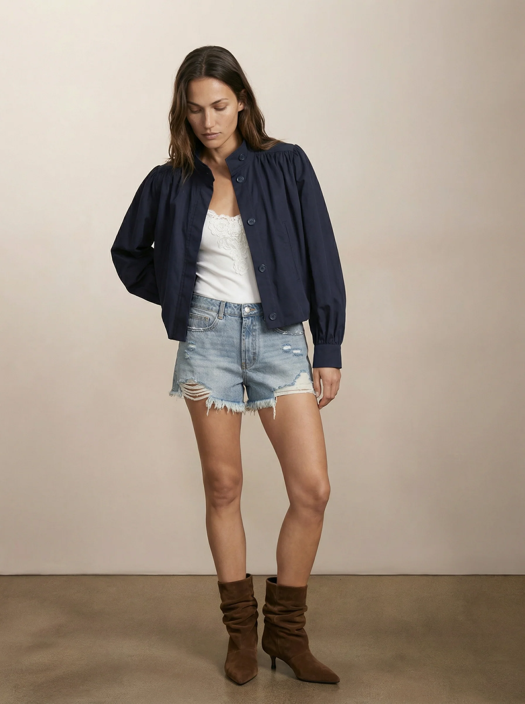 Cropped jacket - Image 3