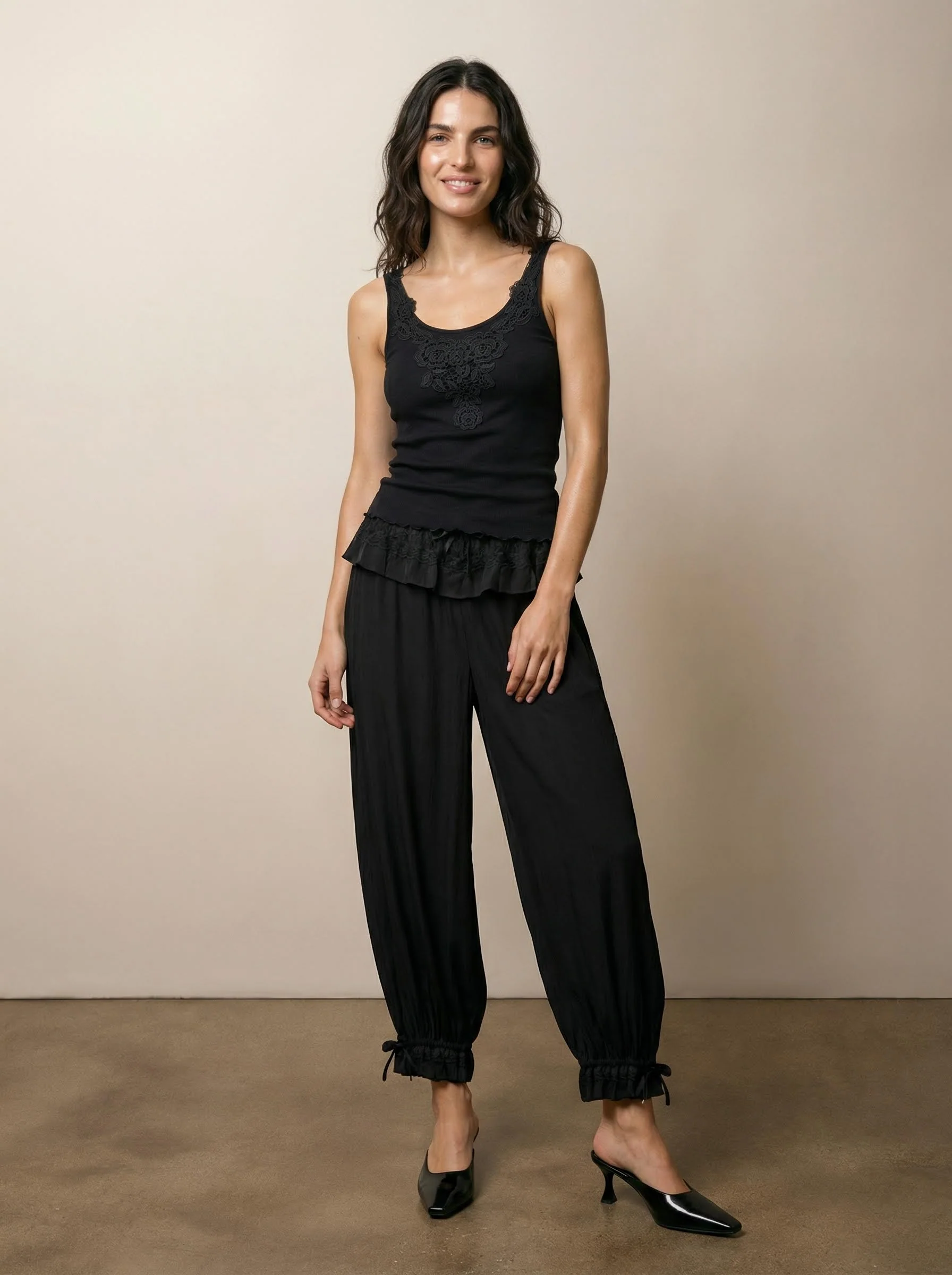 Lace combination tank top - Image 3