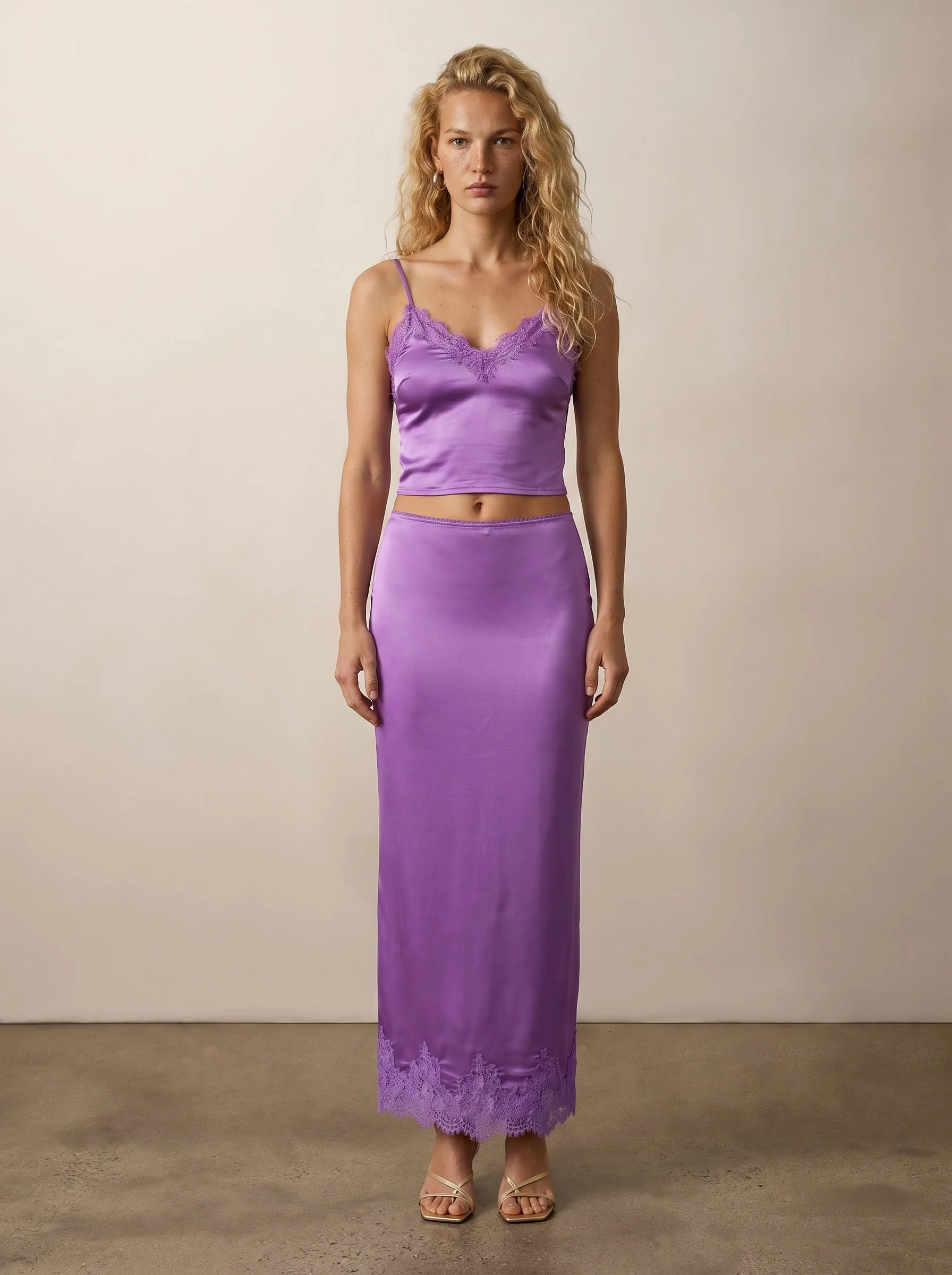 Lace skirt and tank top set - Image 2