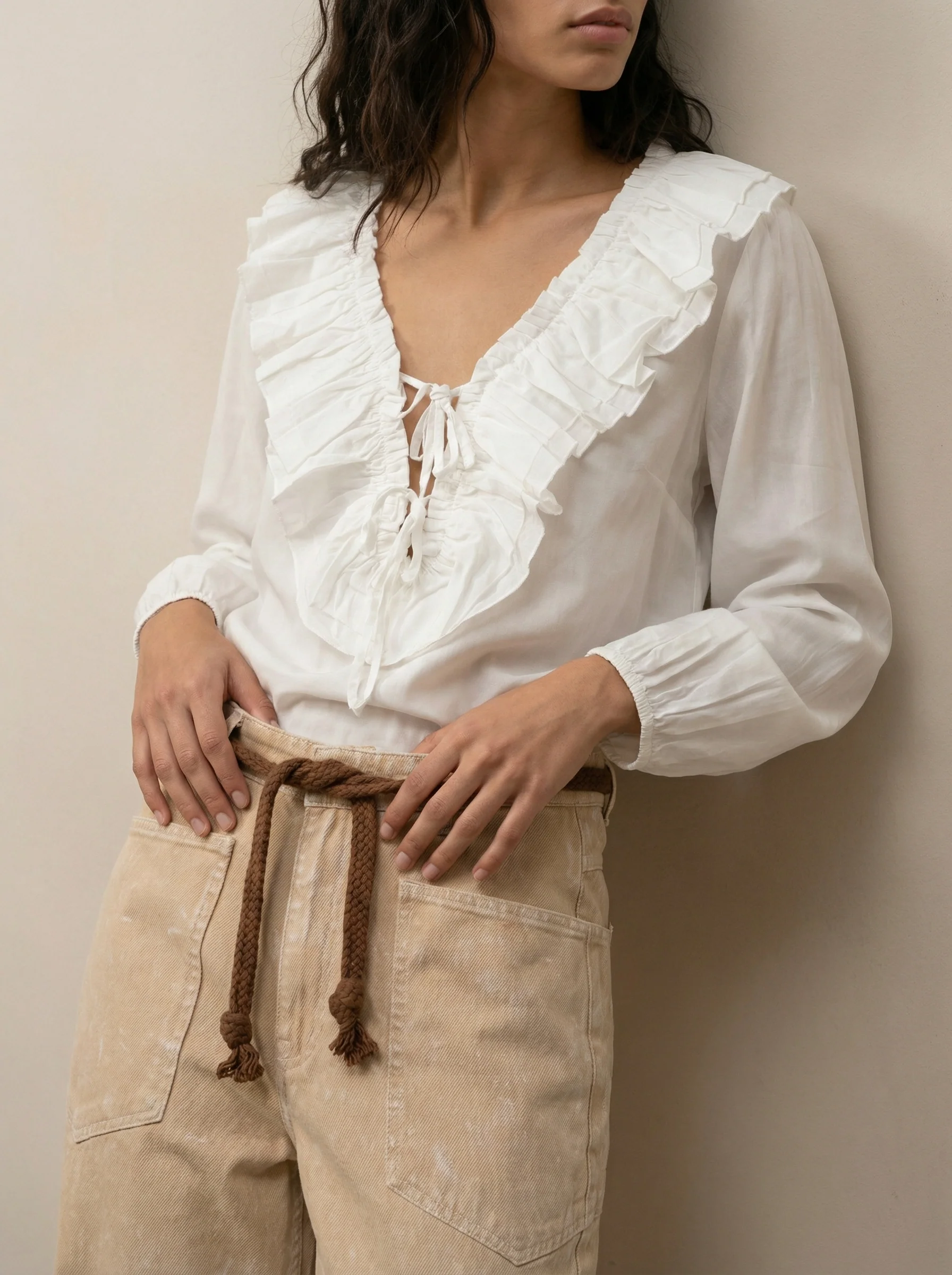 Pants with String Belt - Image 4
