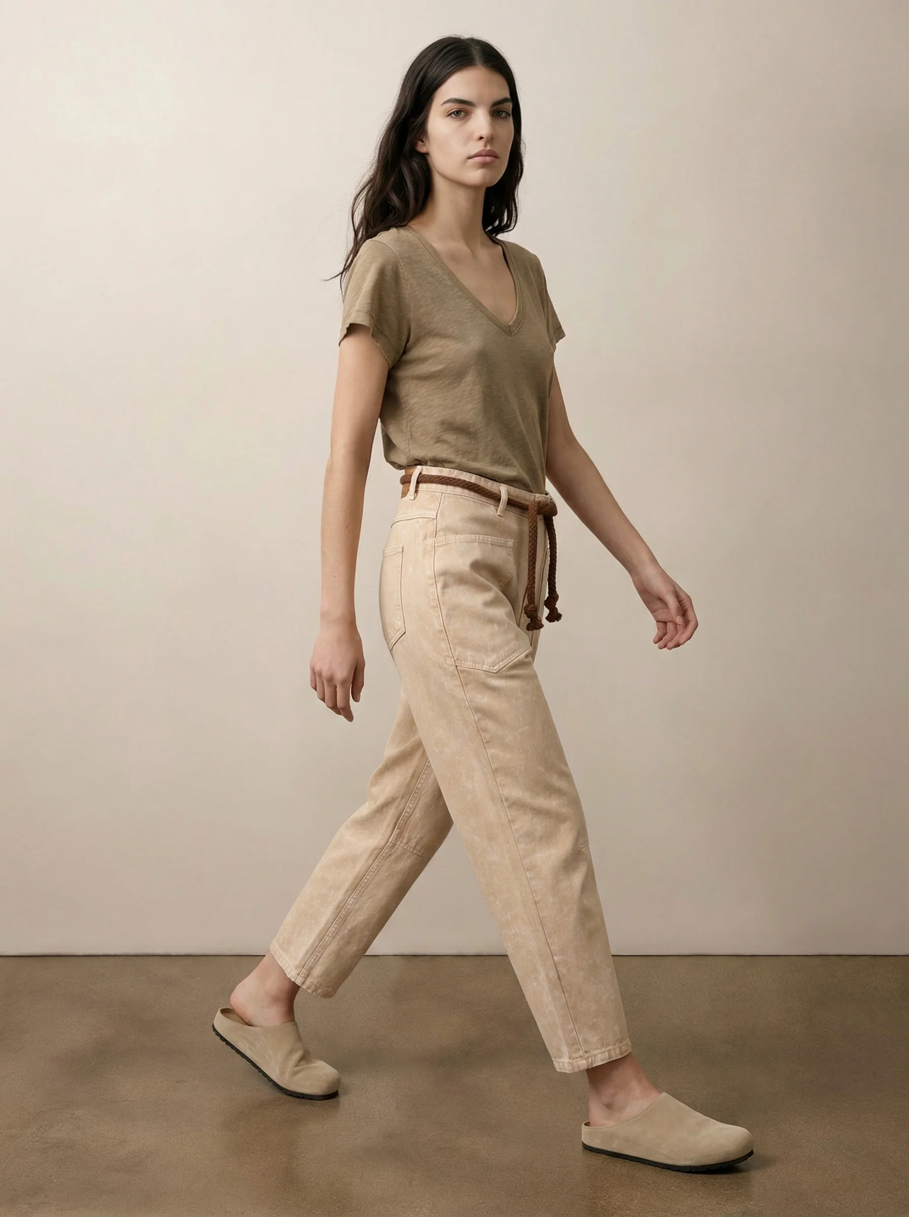 Pants with String Belt - Image 2