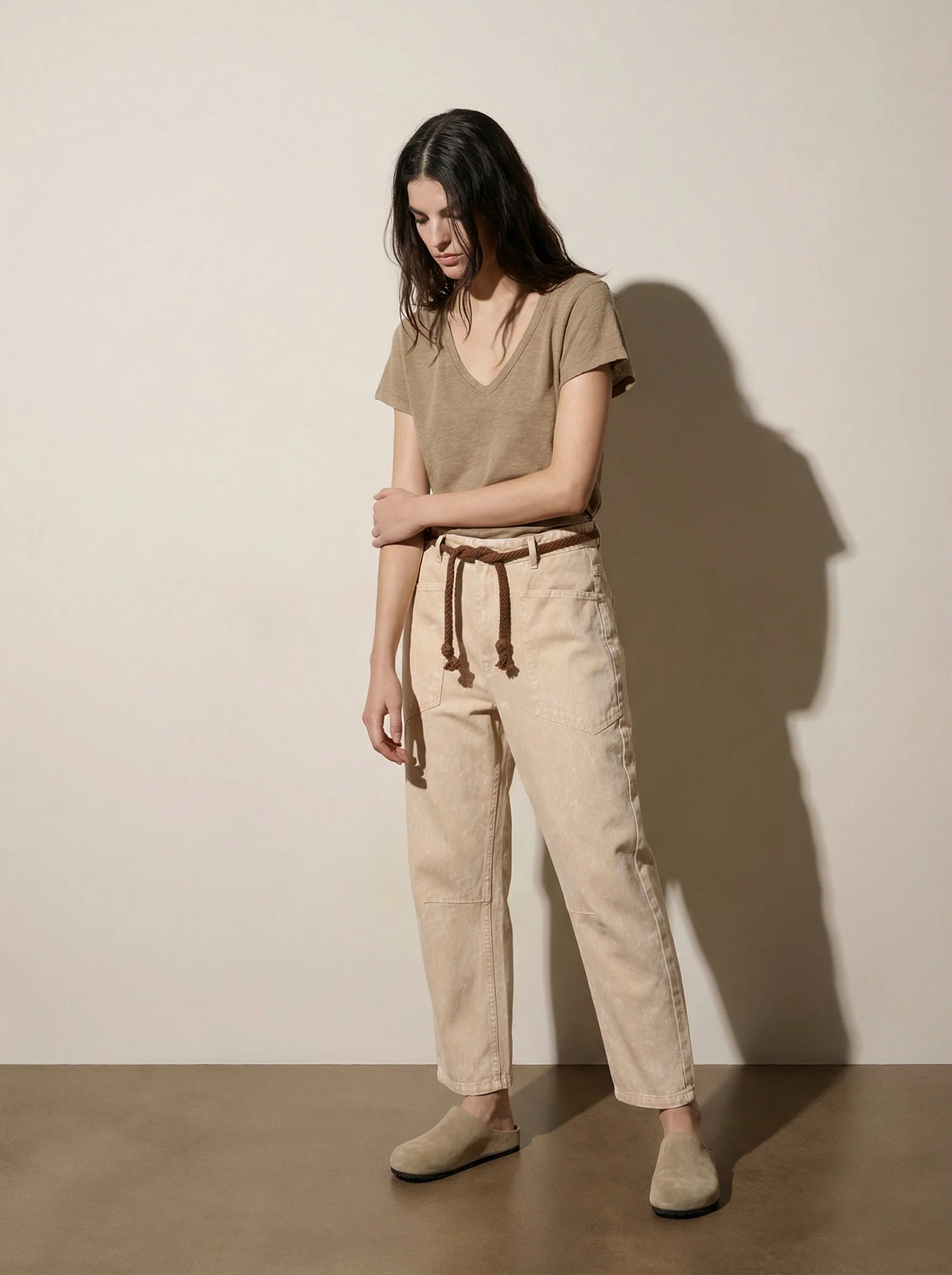 Pants with String Belt - Image 3