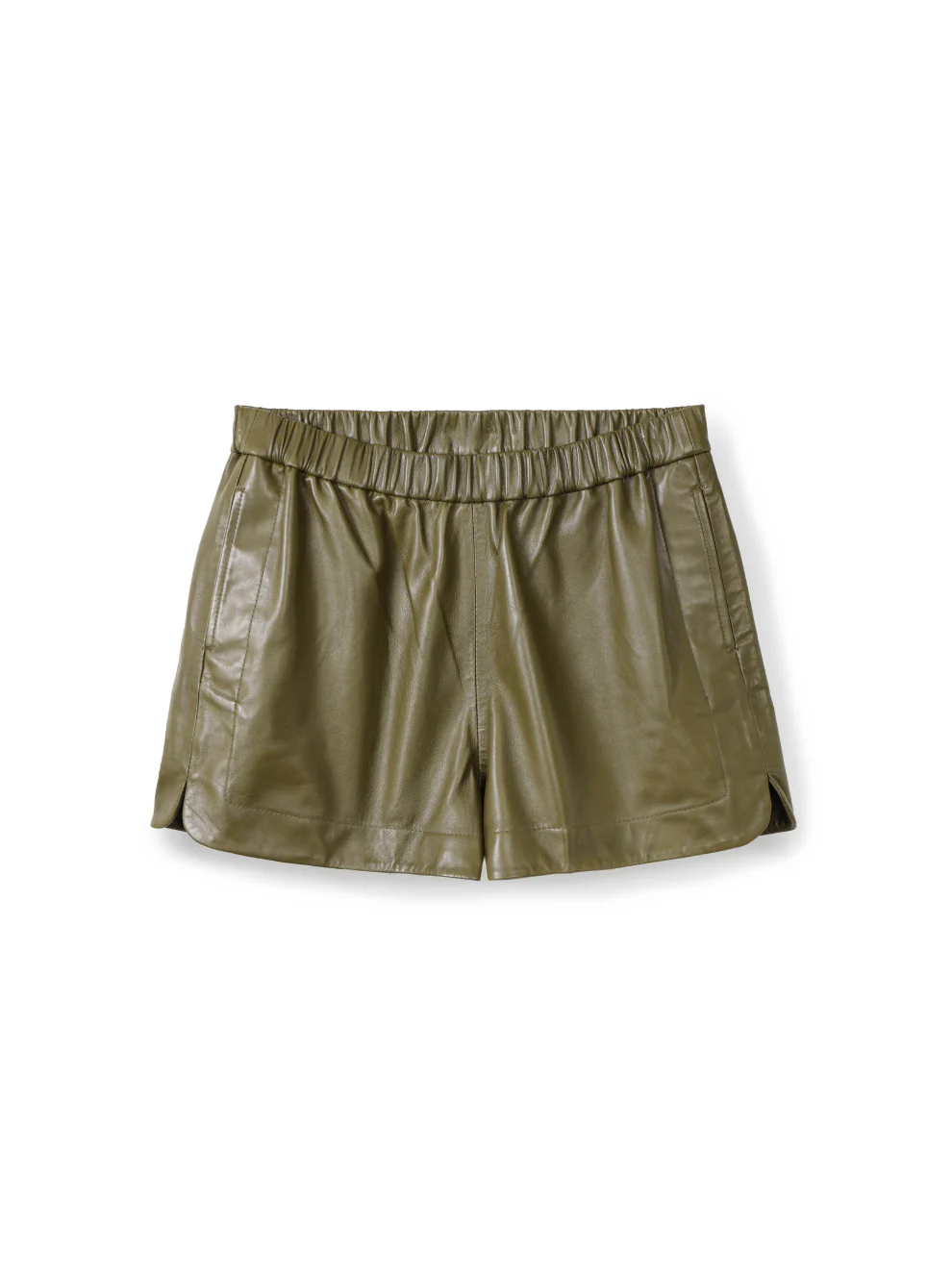 Leather shorts