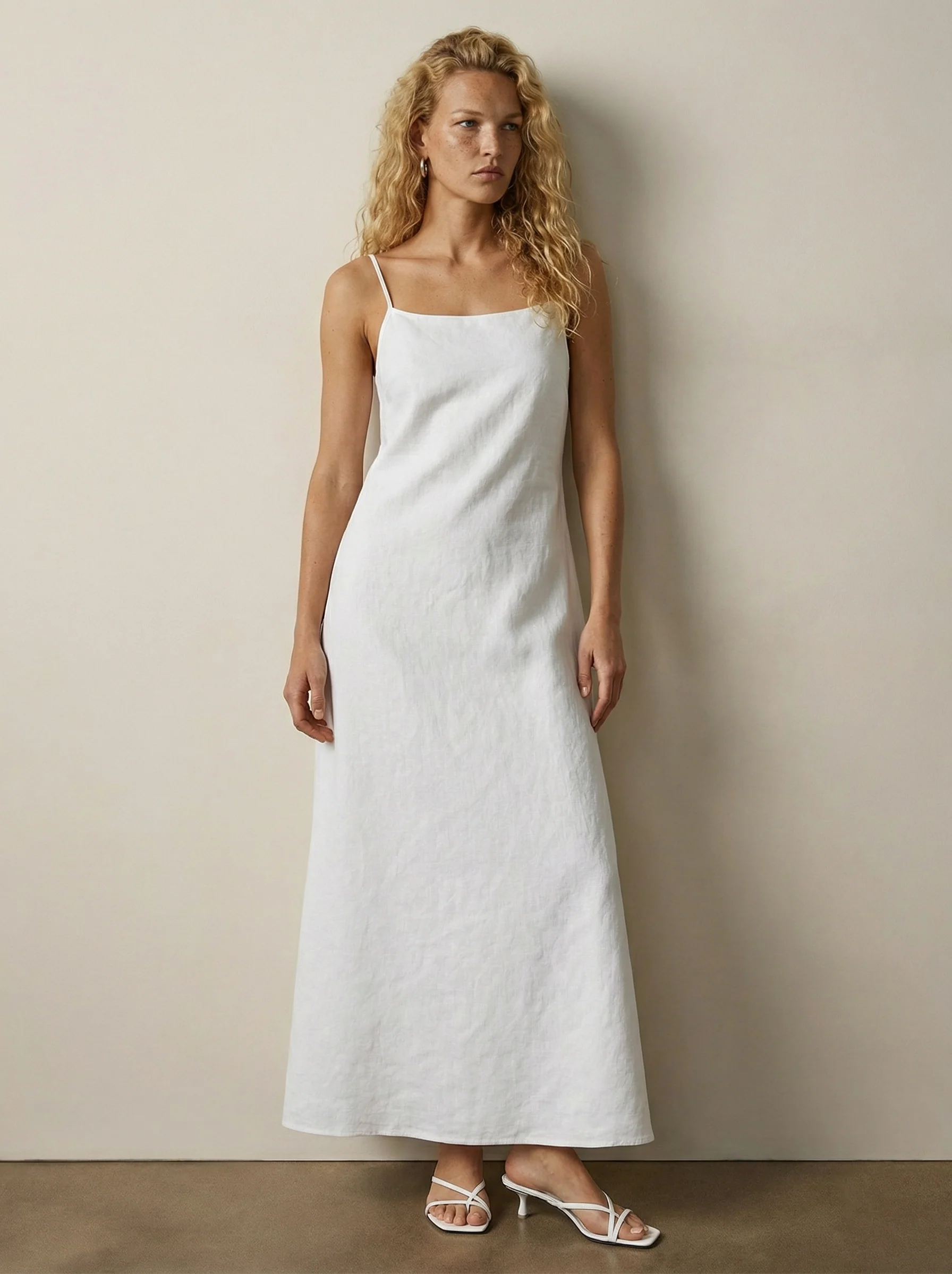 Linen camisole dress - Image 4