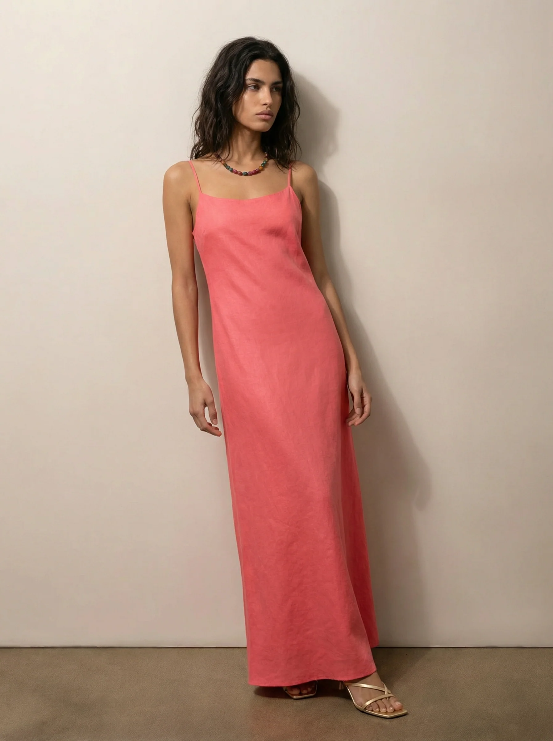 Linen camisole dress - Image 3