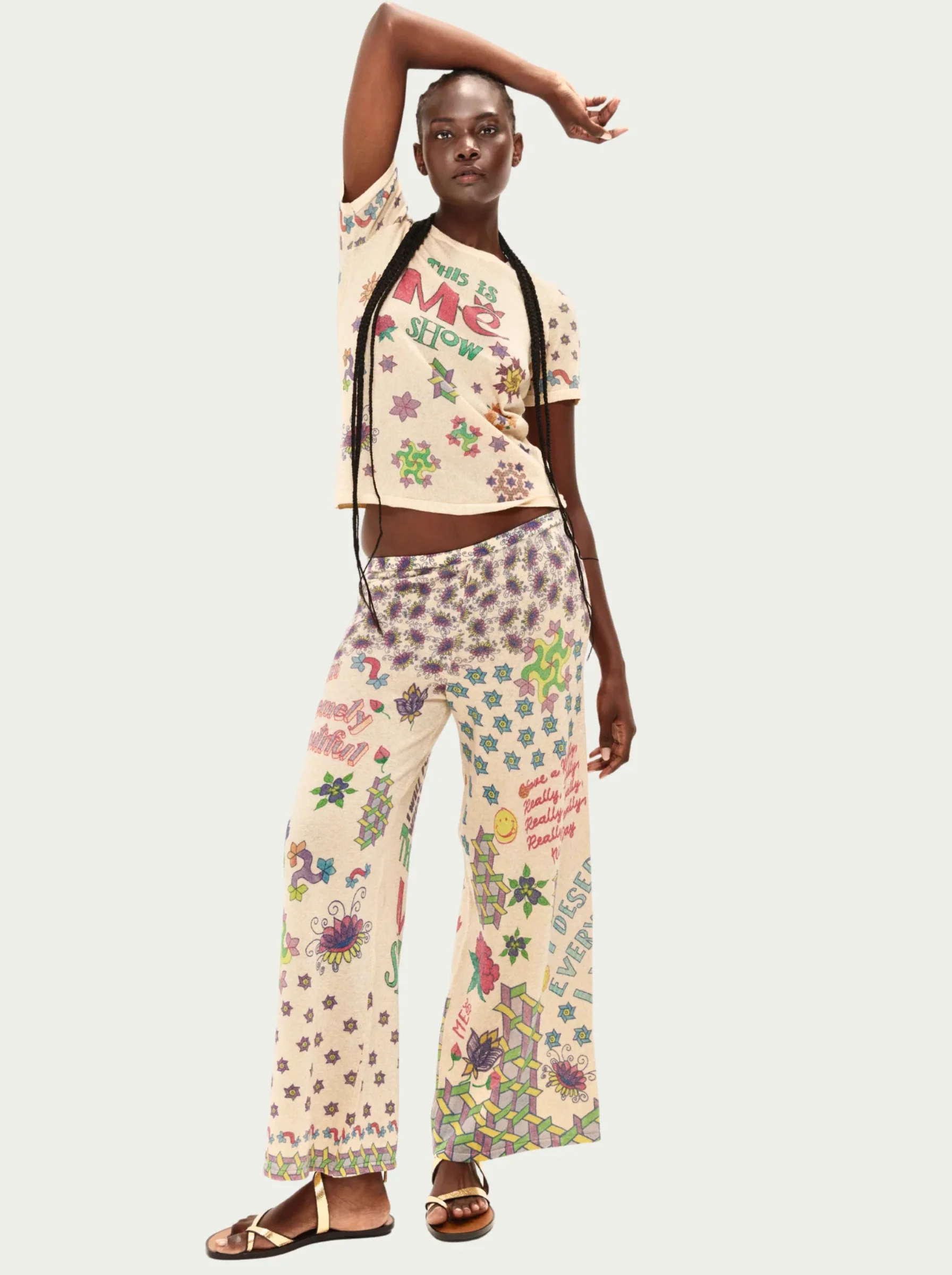 Michelle Wide Leg Knit Pants