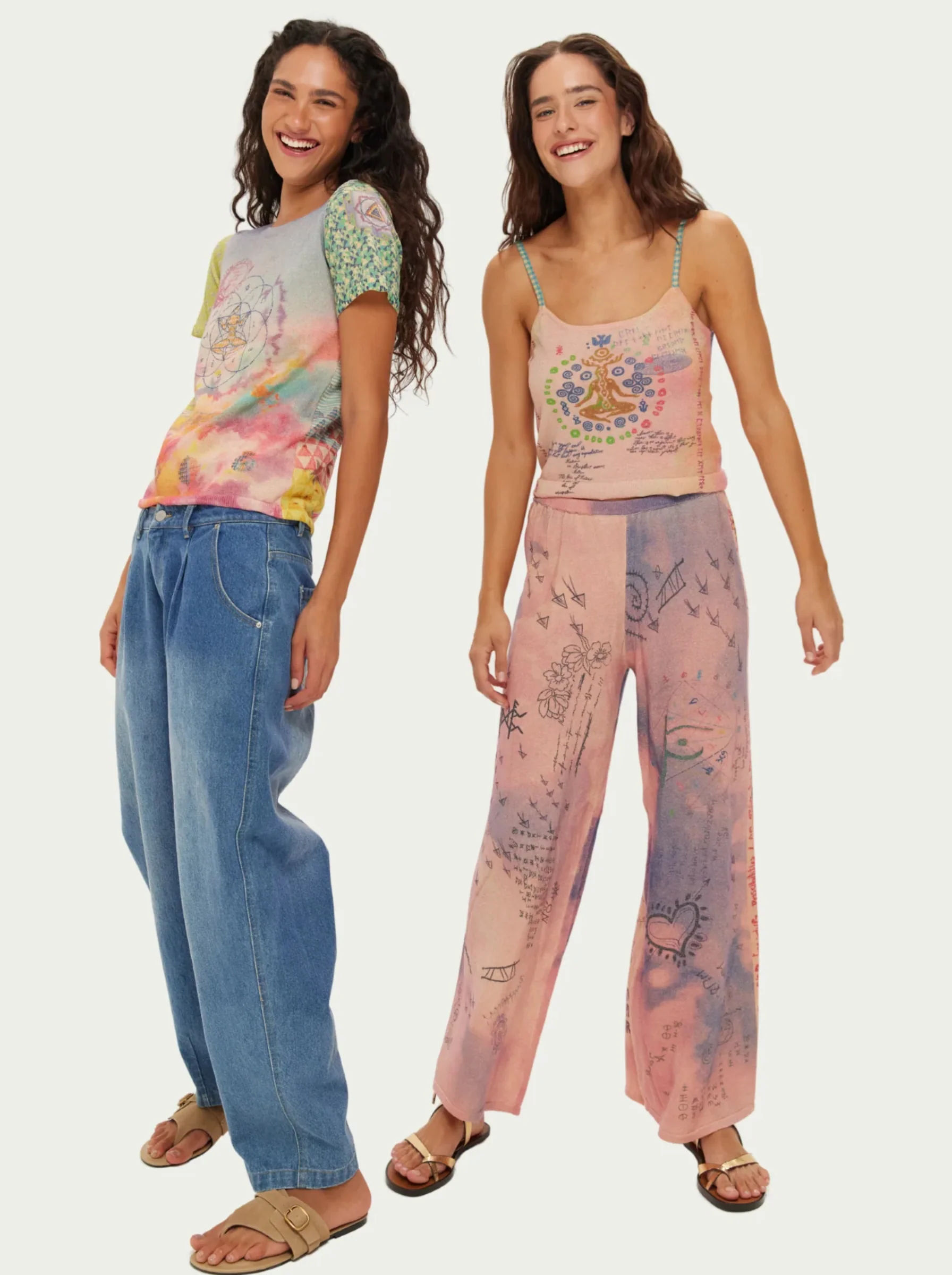 Michelle Wide Leg Knit Pants - Image 5