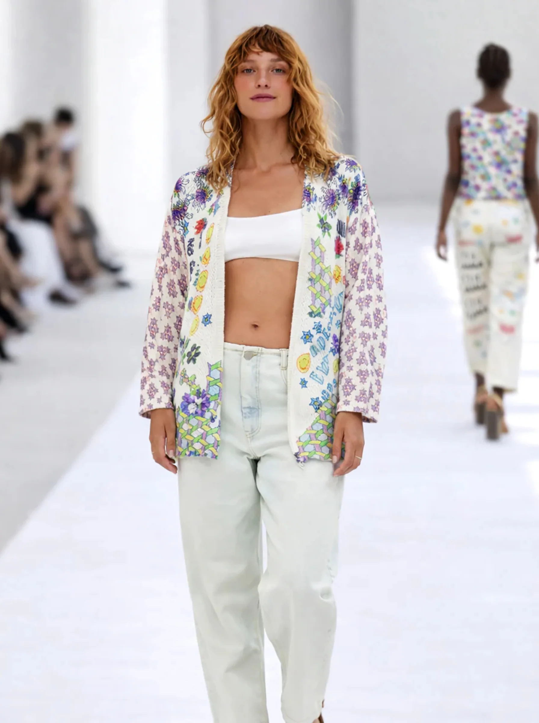 Mykonos Printed Cardigan - Image 6