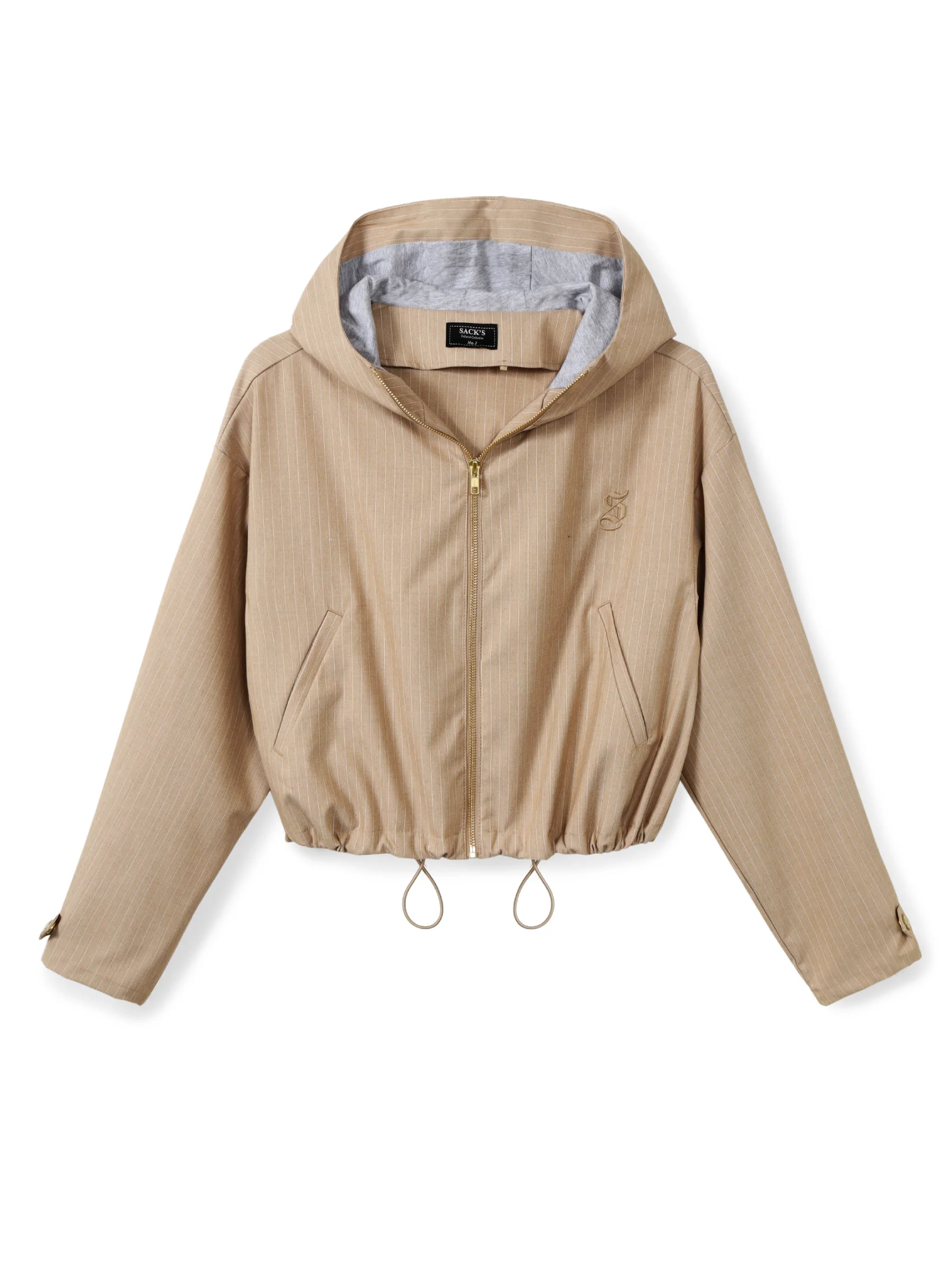 Pinstripe hoodie jacket - Image 4