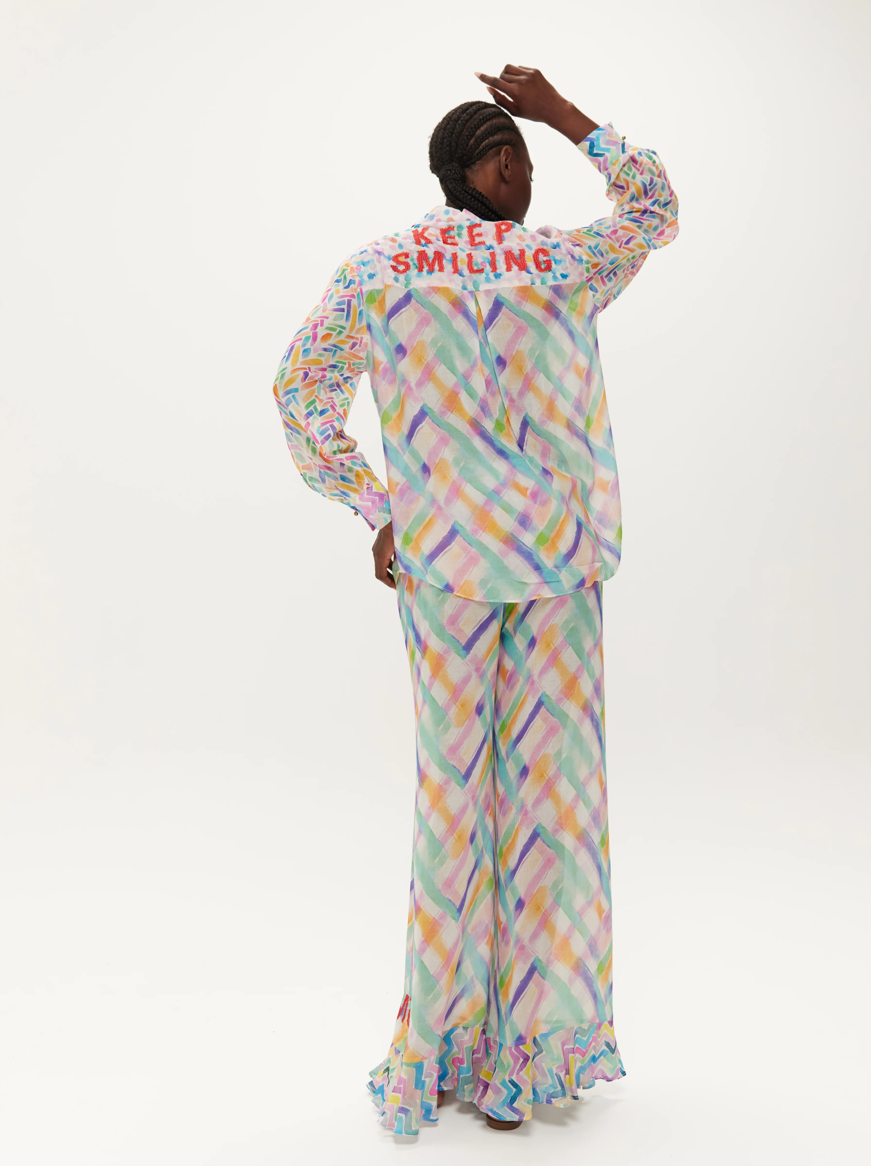 Rosie Ruffled Wide Leg Pants