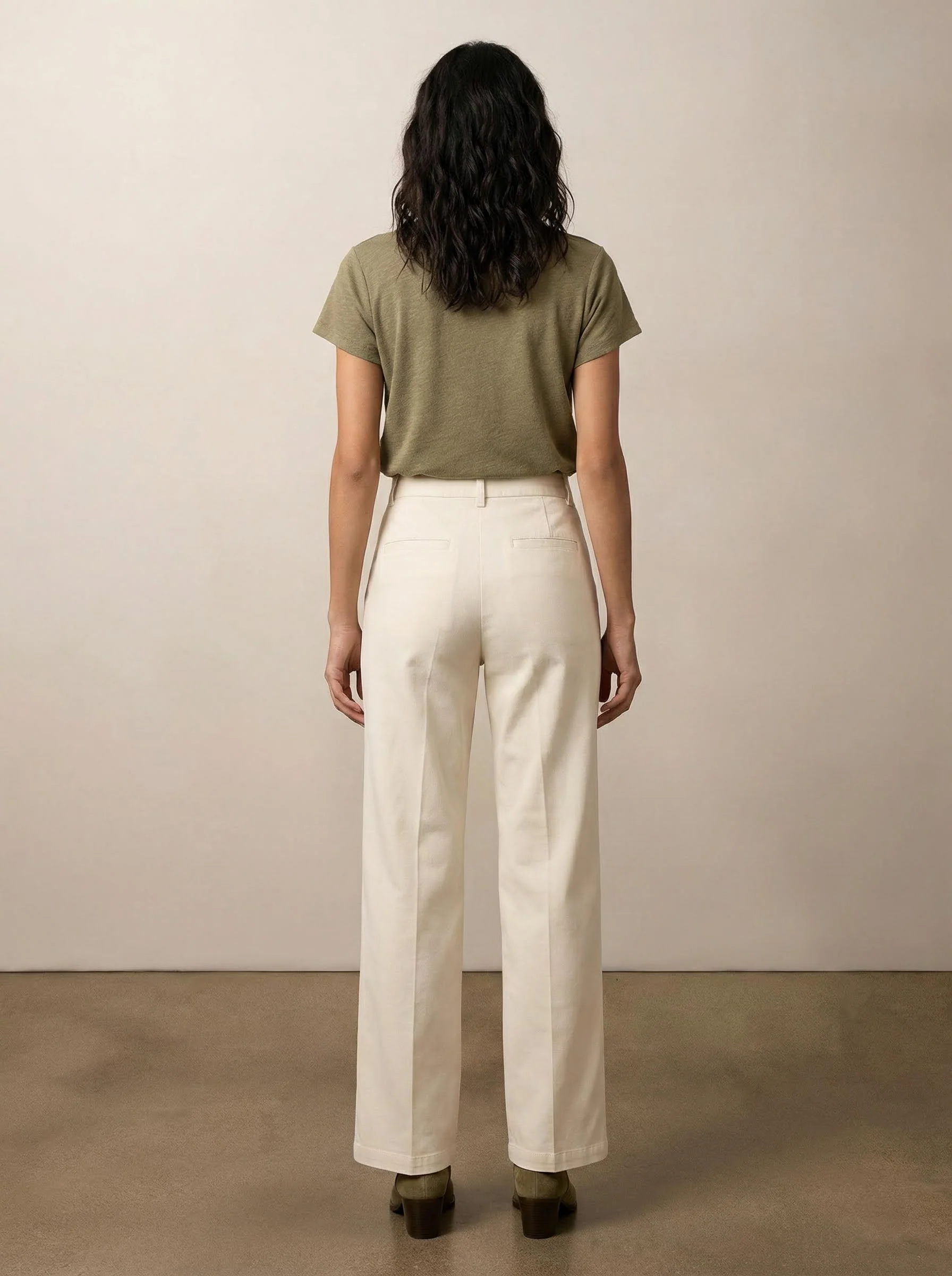 Straight tencel pants - Image 4