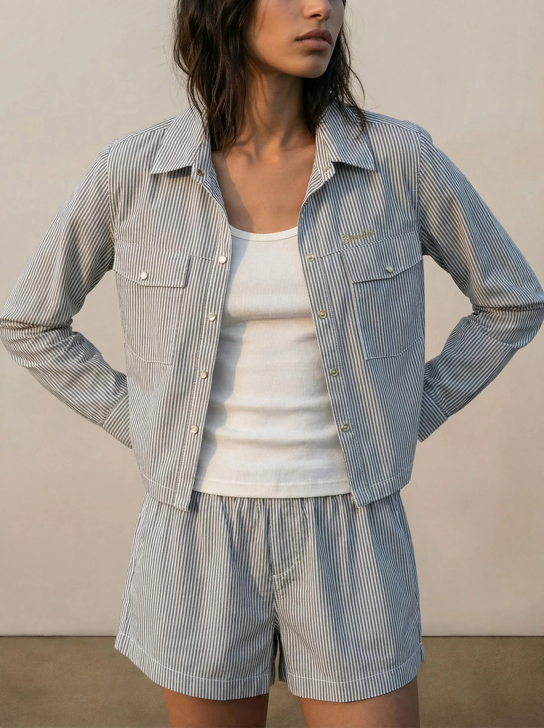 Striped button-down shirt - Image 2