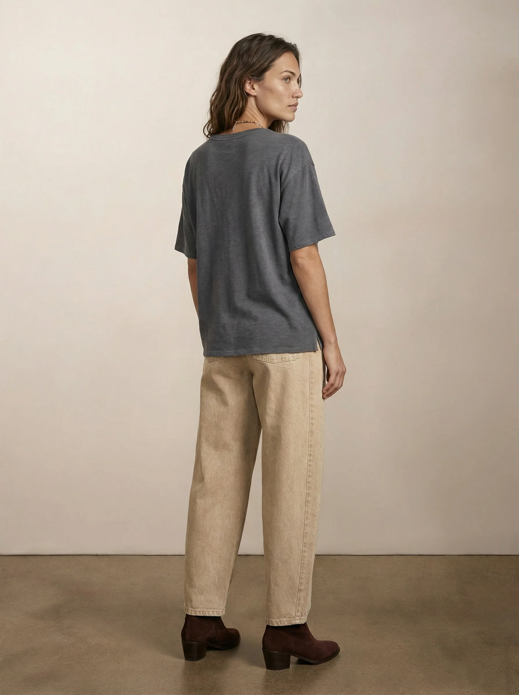 T-shirt with pattern combination - Image 3
