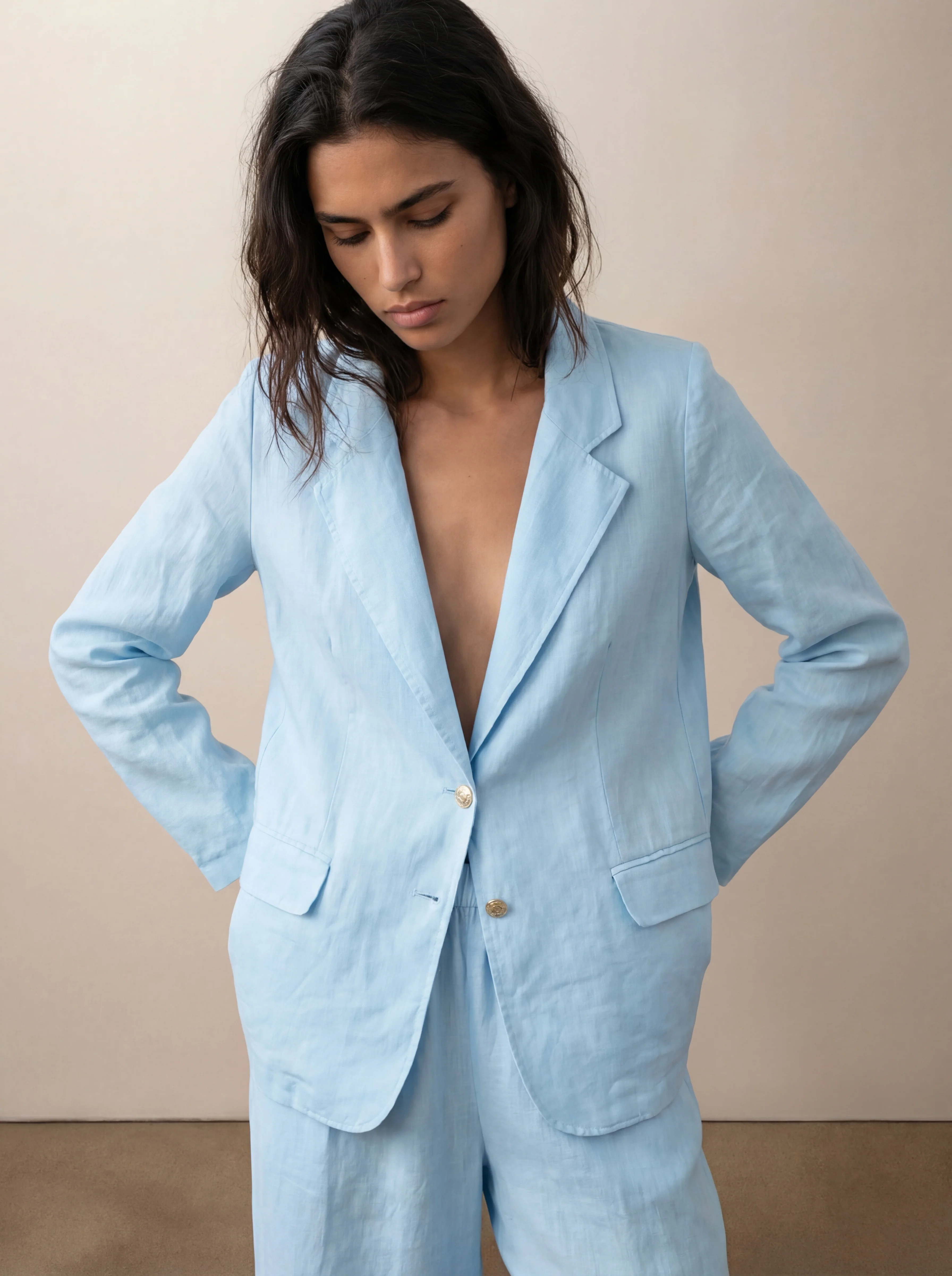 Tailored linen jacket - Image 3