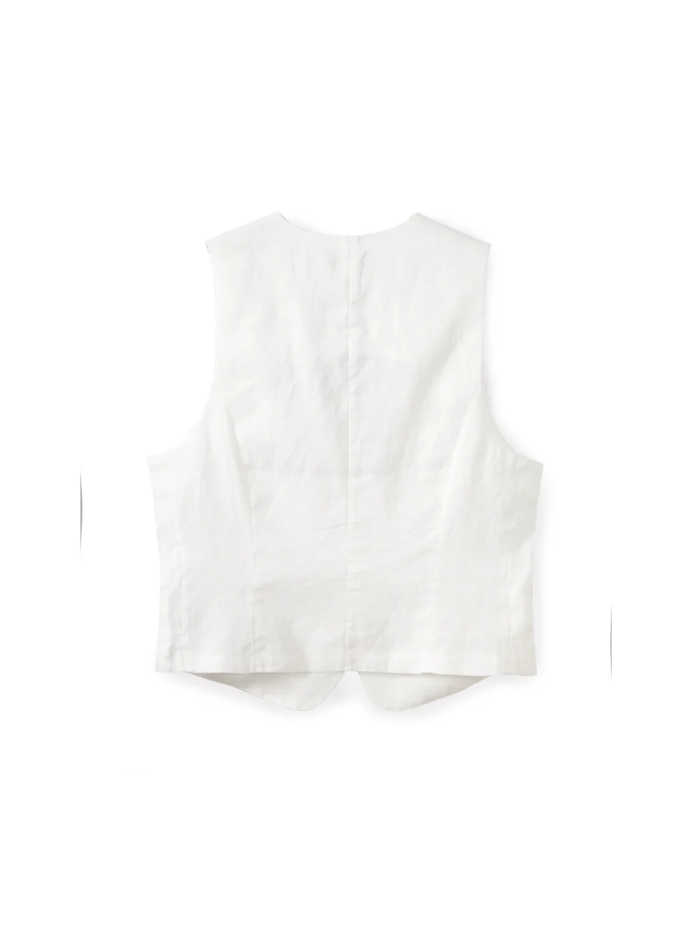 Tailored linen vest - Image 6