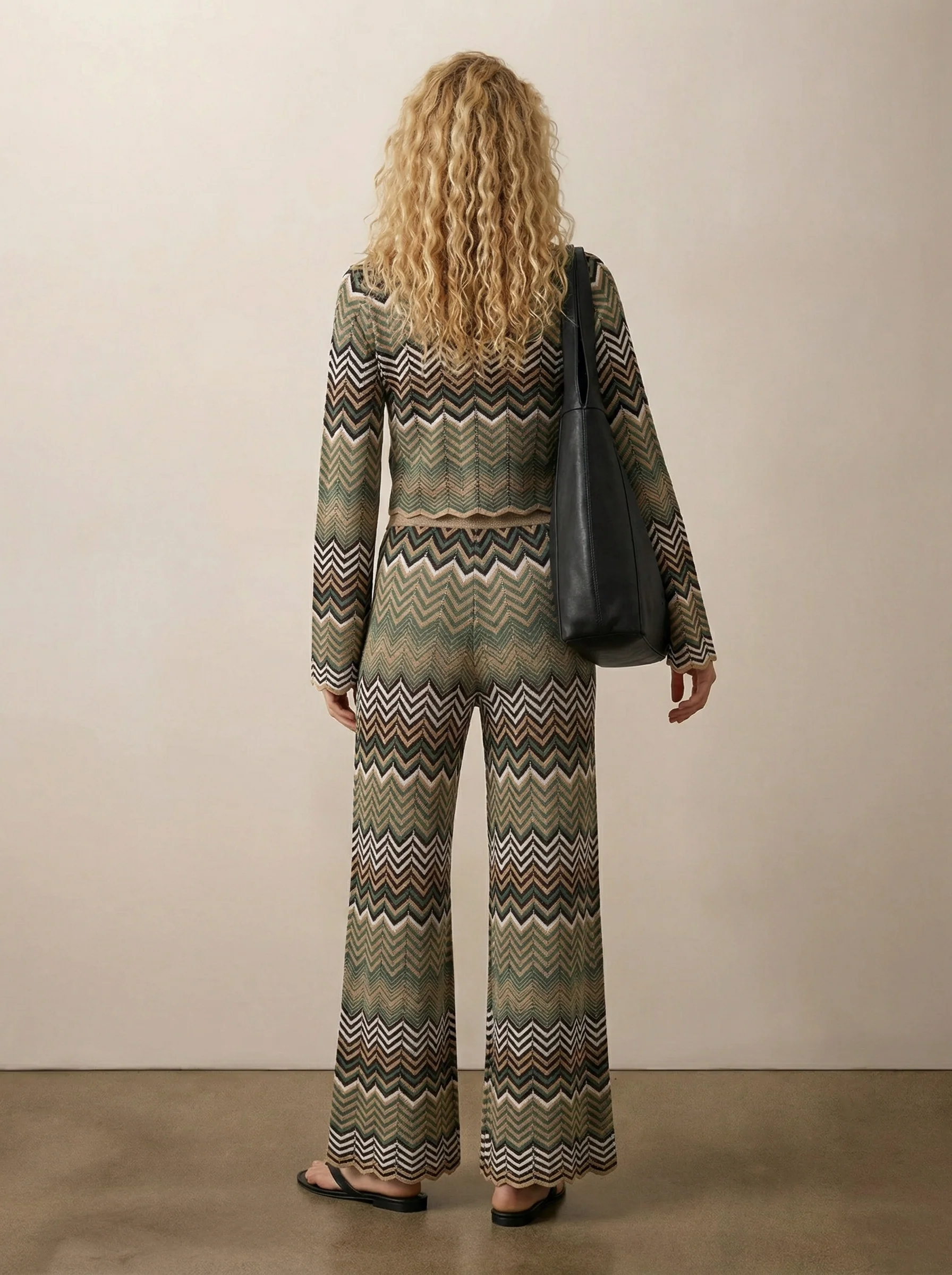 Wide-leg knit pants - Image 4
