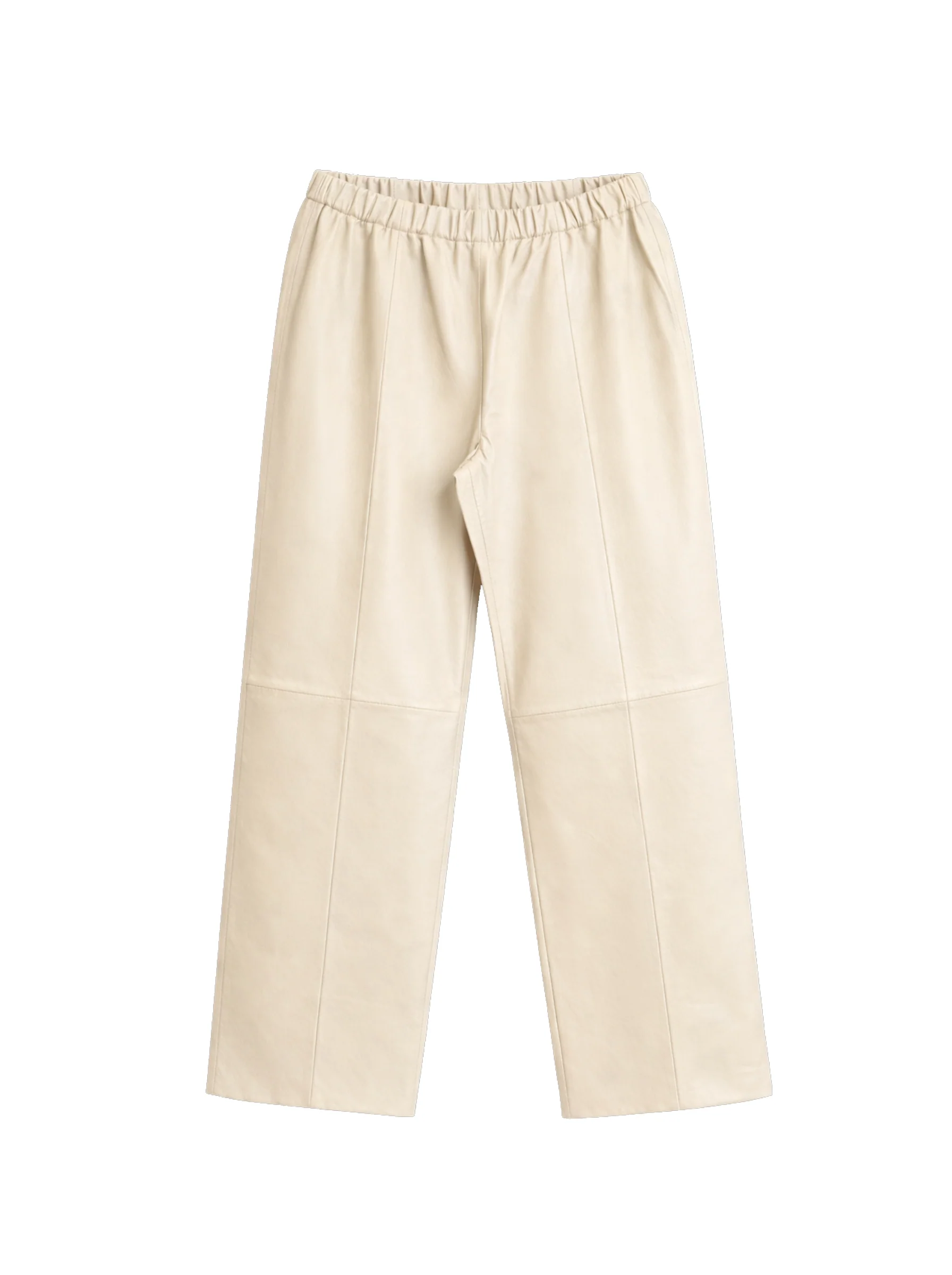 Wide-leg leather pants