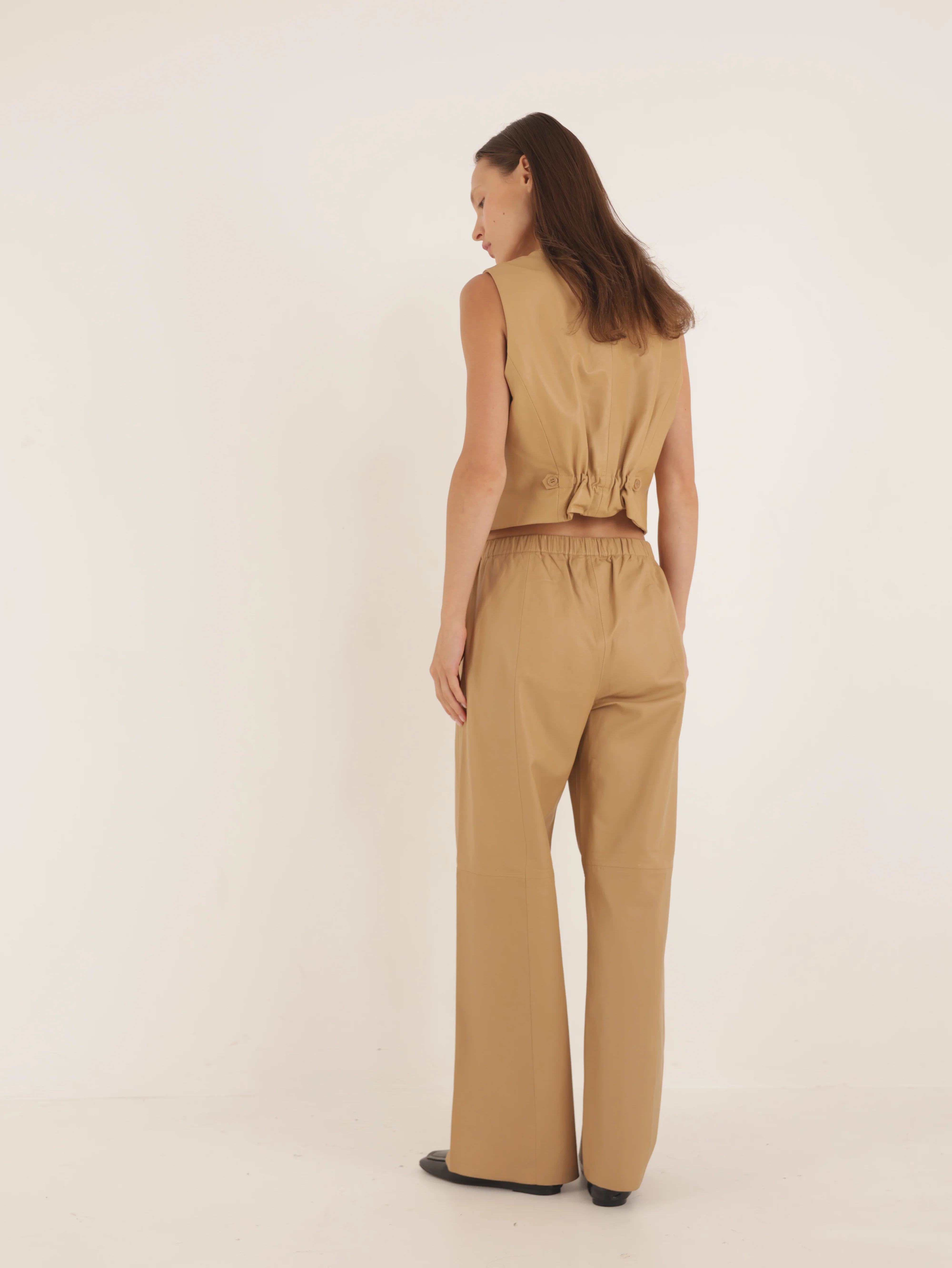 Wide leg Leather pants - Image 4