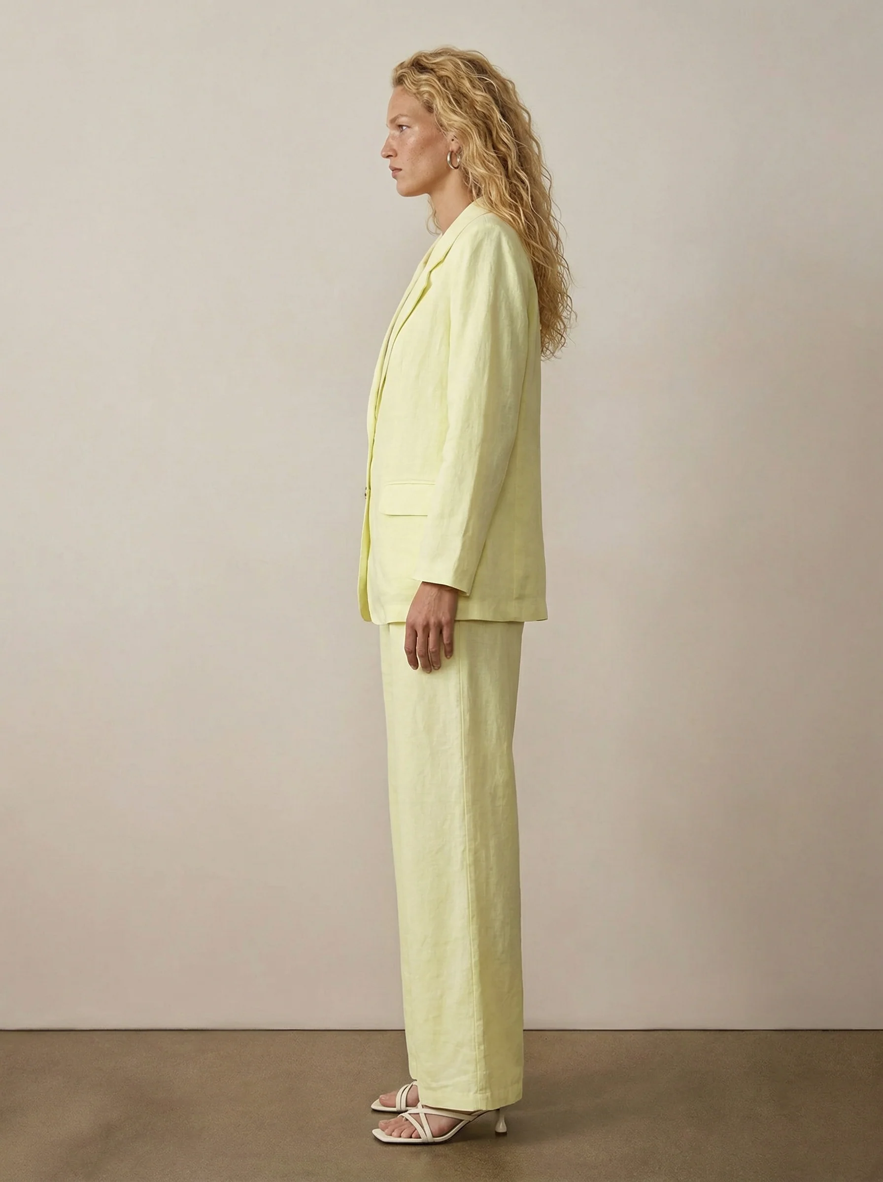 Wide-leg linen pants - Image 2