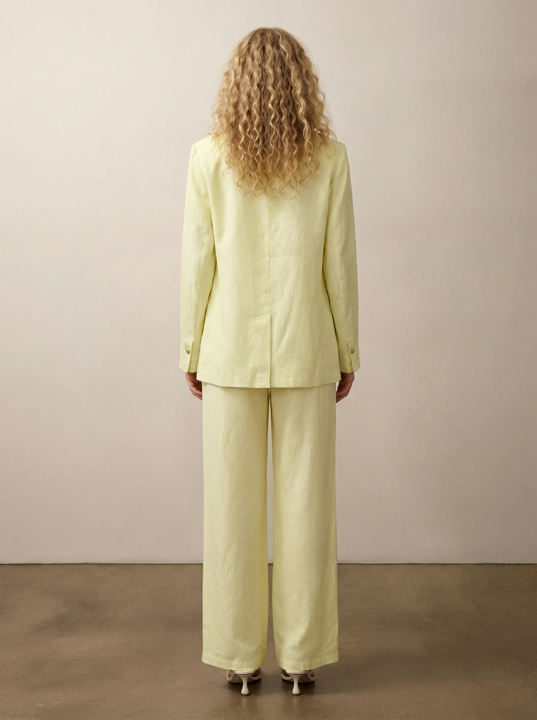 Wide-leg linen pants - Image 3