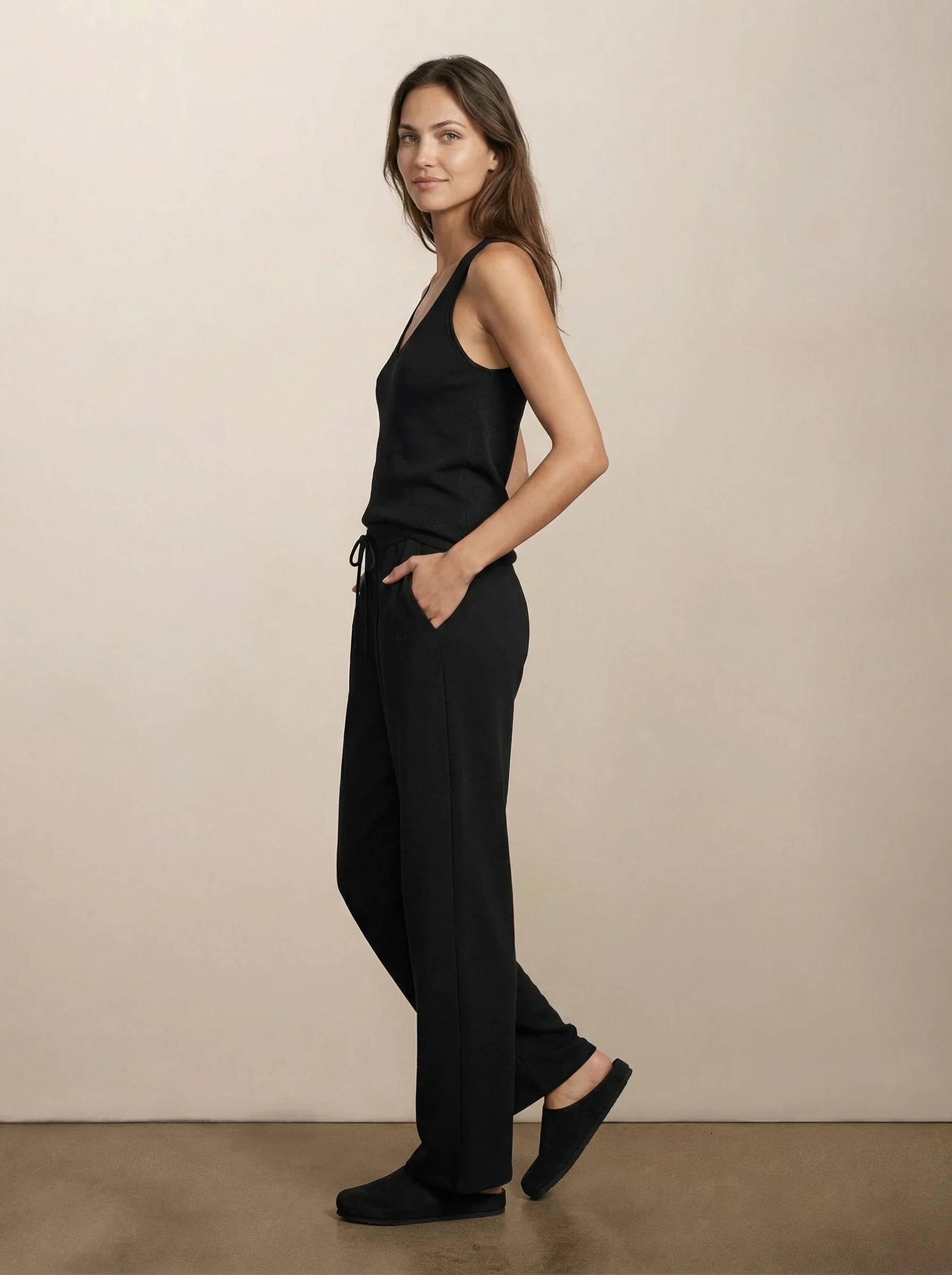 Wide leg modal pants - Image 3